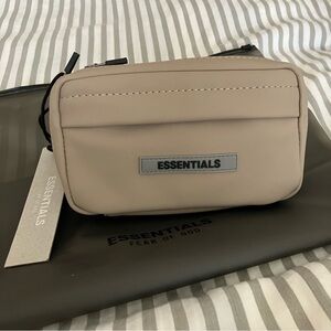 Authentic Fear Of God Essentials beige sling bag